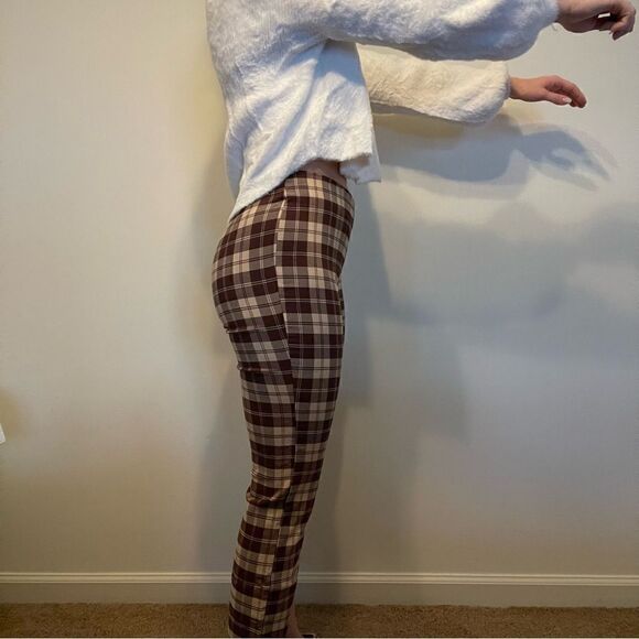 Altar’d State Plaid Pull On Kick Flare Pants - Picture 5 of 12